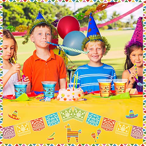 100 Pcs 12 Oz Let's Fiesta Plastic Cups Mexican Cups Cinco De Mayo Party Decorations Fiesta Disposable Plastic Cups Mexican Theme Taco Party Birthday Halloween Day Of The Dead Decor Supplies #TOP4