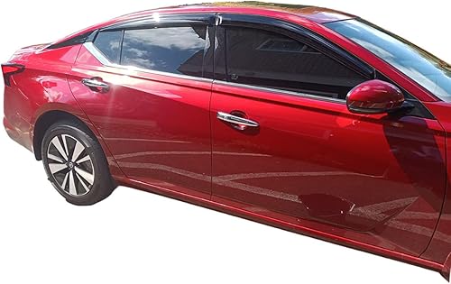 Miniatura 7 de olltoz Deflectores de visera de ventilación de ventana lateral con cinta de humo para Nissan Rogue S SV SL 2014 2015 2016 2017 2018 2019 2020