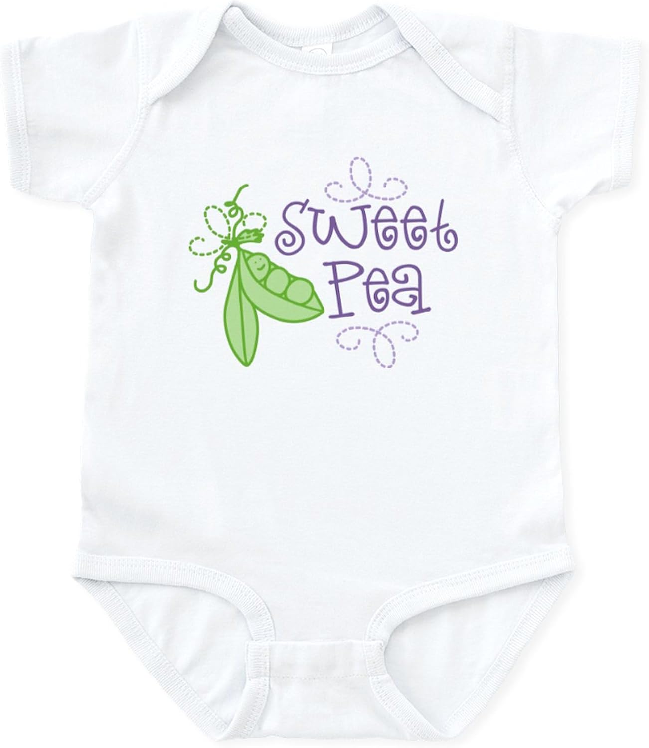 CafePress Sweet Pea Infant Bodysuit Cute Infant Bodysuit Baby Romper