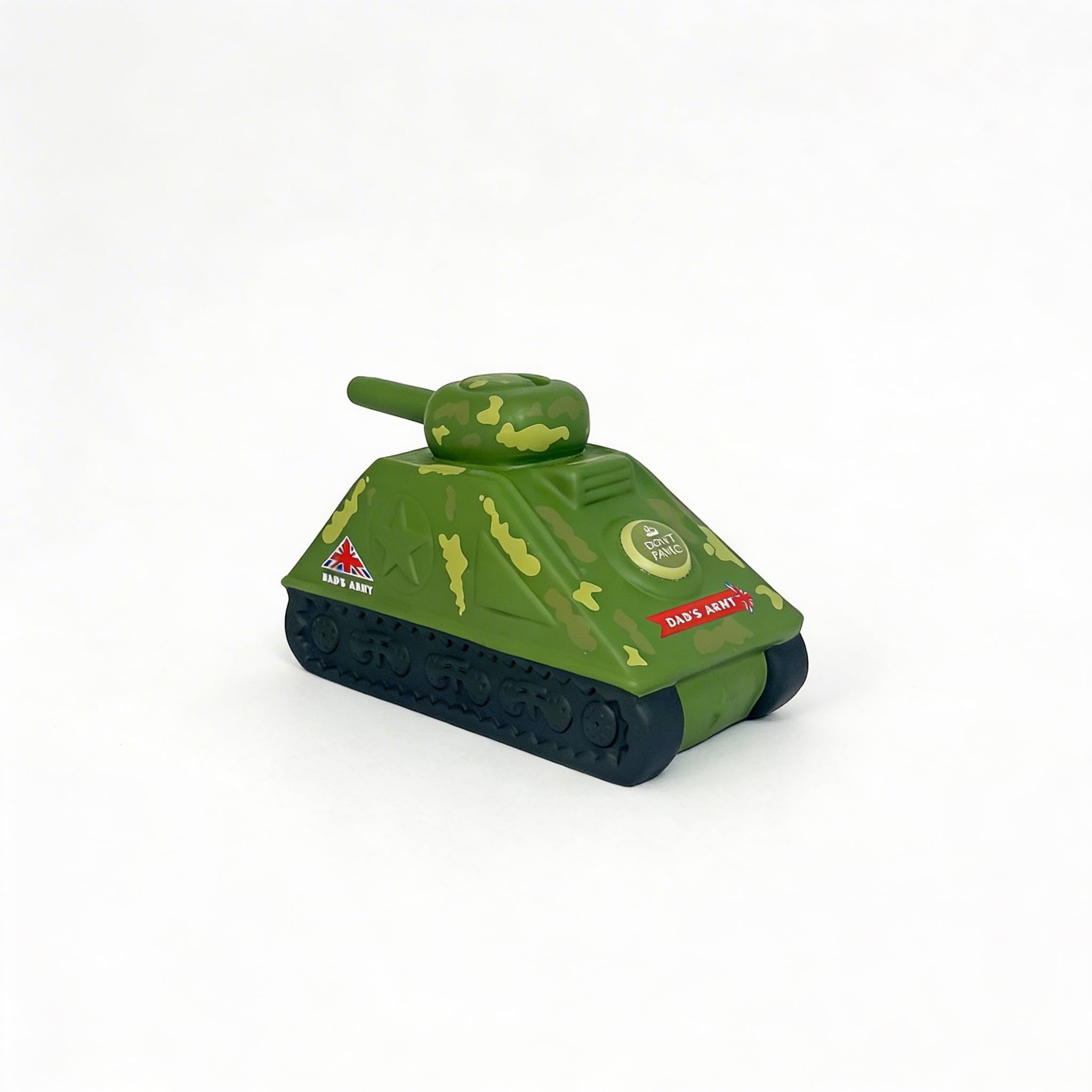 Handcrafted Dad's Army Tank design Save And Smash Ceramic Money Box, Eco Freindly & Recyclable Piggy Bank, Decorative Gift and Save for Self Care & Holdiays