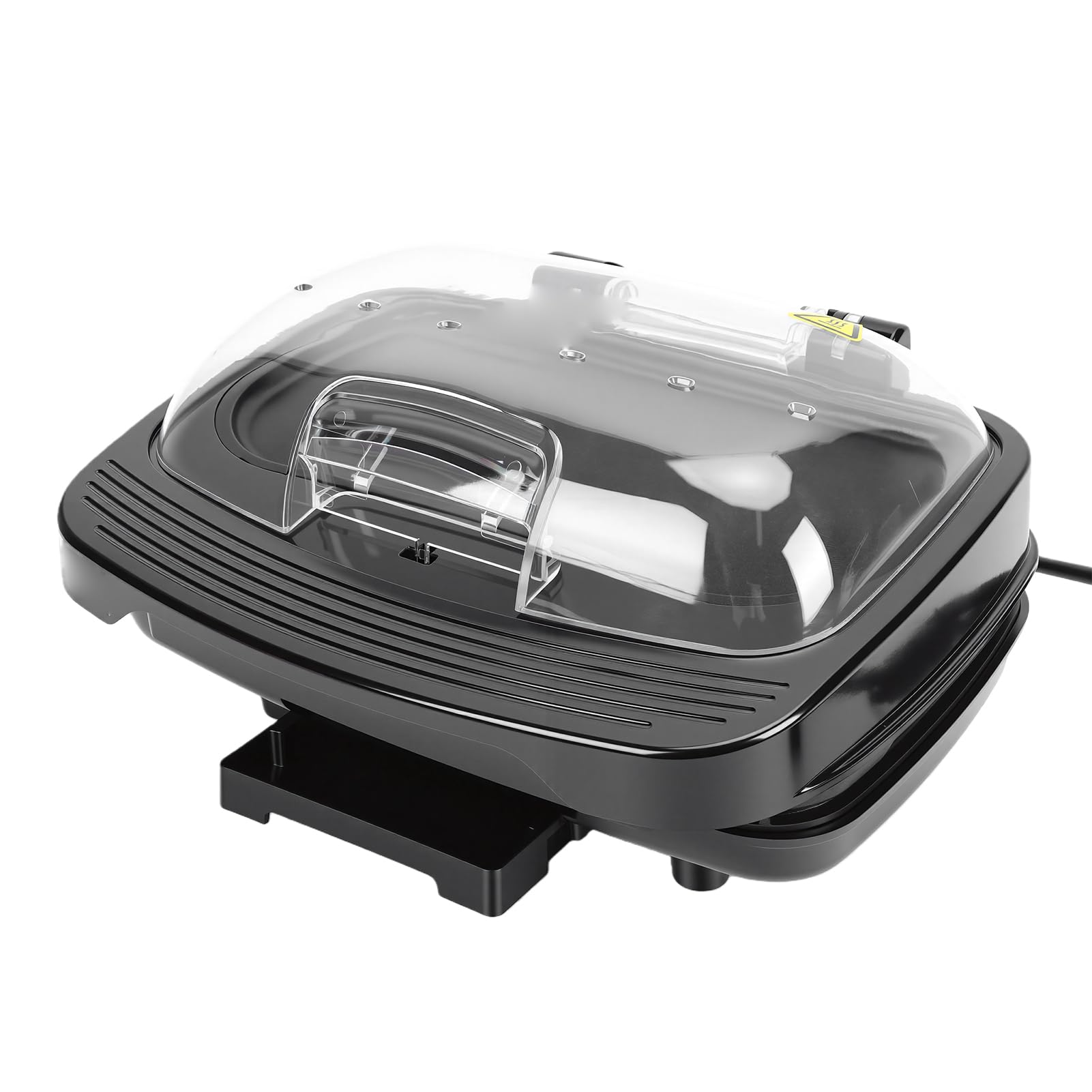 Haofy Griglia Elettrica Per Hamburger Maker 1000W Doppio Strato Antiaderente con Filtro Antiodore - Pressa Per Hamburger Cuoce 2 Contemporaneamente Per Appartamenti Colazione Facile da Pulire (Spina