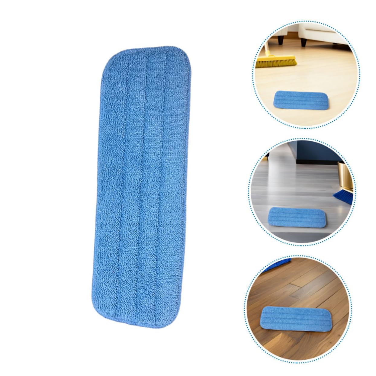 10 Piezas Mopas de Microfibra Lavables para Limpieza de Recambios Reutilizables para Baldosas y Vinilo Almohadillas Absorbentes para Limpieza