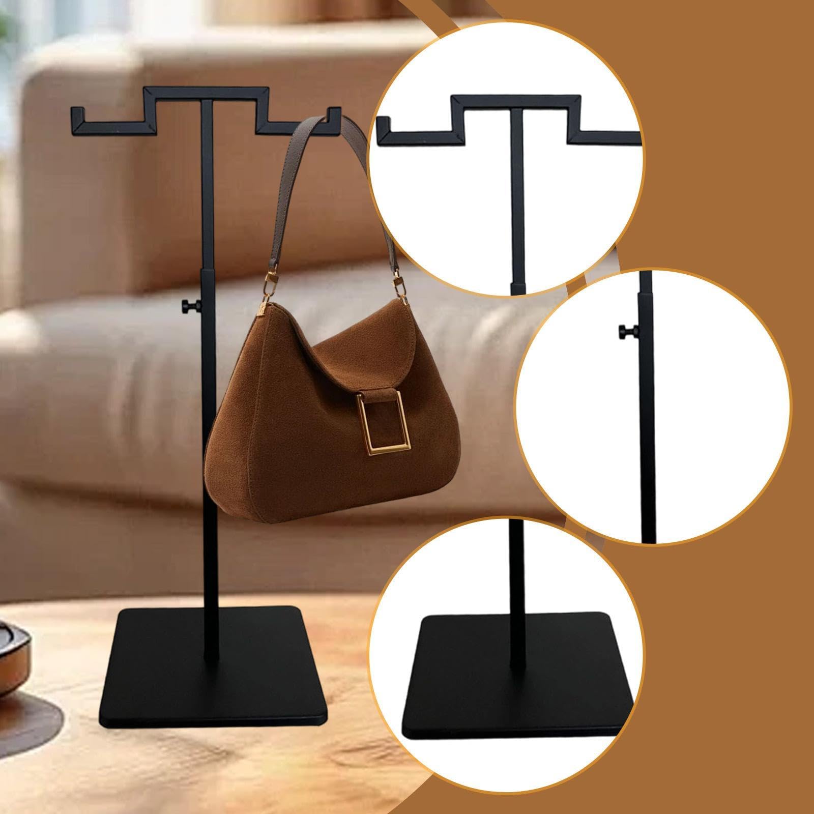 rockible Présentoir à sacs à main, organisateur de bijoux, présentoir de table, suspendu de comptoir pour expositions, dortoir, boutique