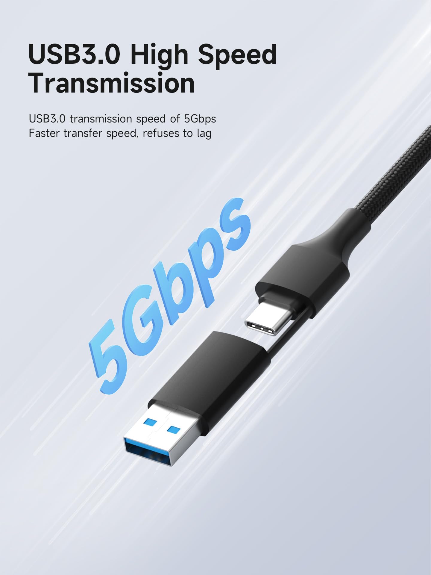 Hagibis Tarjeta de captura de video 2K a 30Hz con 100W PD, HDMI a USB A/USB C cable de captura 1080P @60fps YUY2 MJPEG MS2130 para Quest 3 2 Pro VR Switch2 PS4/5 transmisión en vivo, juegos