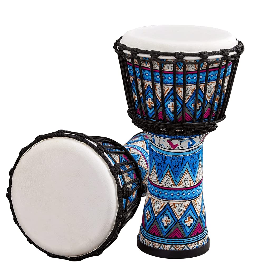 PAASHE Handpan Tambour Djembe Drum 8 Pouces Portable Tambour Africain créatif coloré Art Motif Tambour à la Main Handpan Tambour Langue Tambour Haute qualité