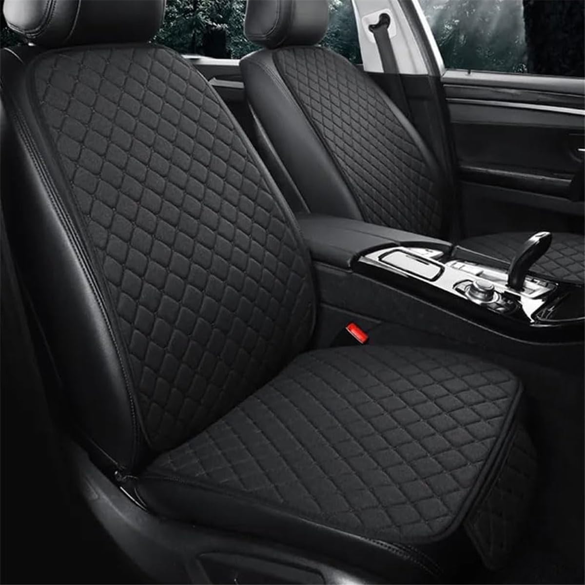 Coprisedili Auto Anteriori In Pelle Per VW Tiguan – 2 Pezzi, Impermeabili E Traspiranti, Facili Da Montare, Colore Nero