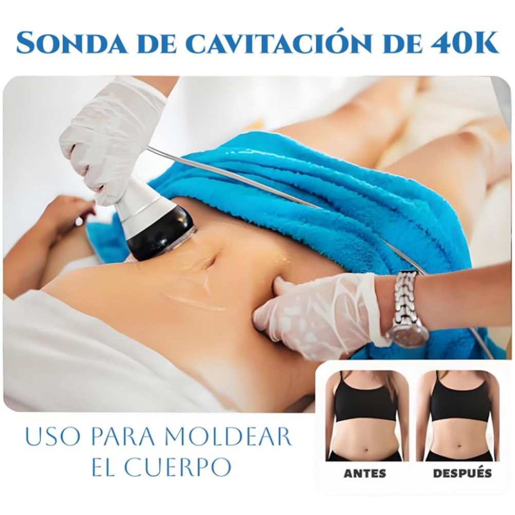 BCBKD Lipocavitation Radiofrequence 6 en 1 À Radiofréquence 40 K - Appareil De Massage pour Le Visage Et Le Corps