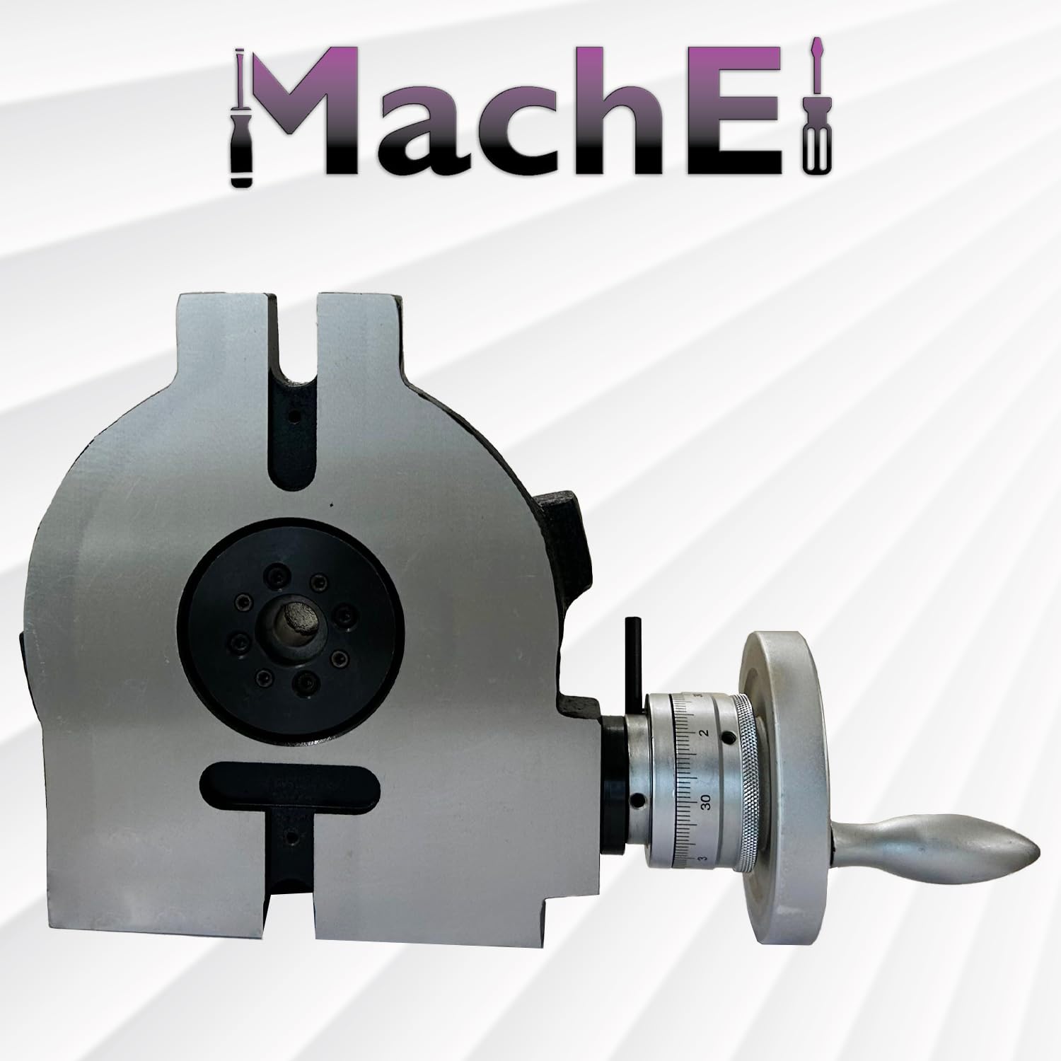 MachEl Mesa giratoria horizontal vertical HV6-4 ranuras de 150 mm para fresadora