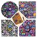 220Pcs Neon Game Controller Stickers Waterproof Vinyl Aesthetic Decals for Water Bottles Laptops Skateboards Luggage Helmets Bikes and Phones for Teens Adults and Gaming Enthusiasts