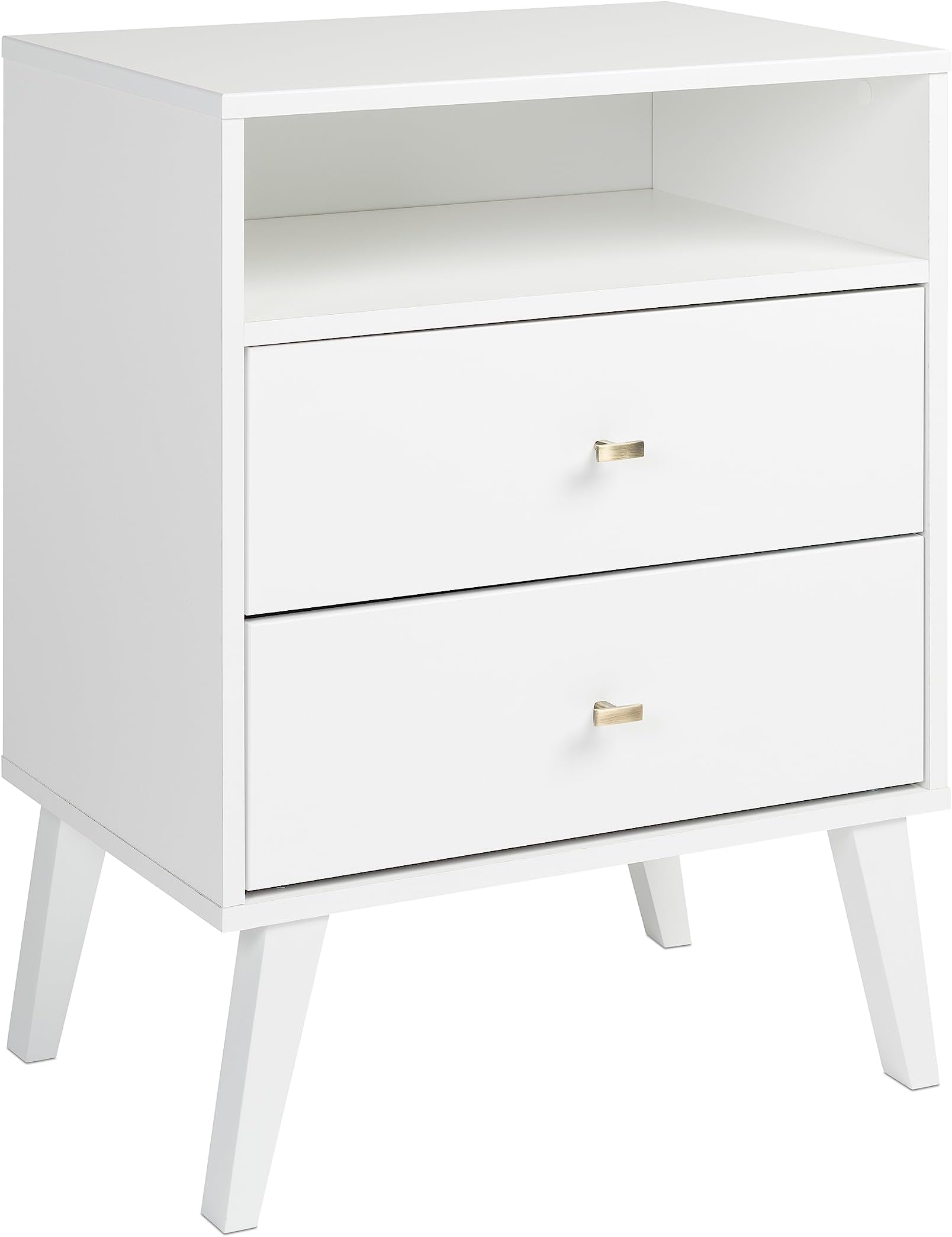 Milo 2-Drawer Open Shelf Nightstand
