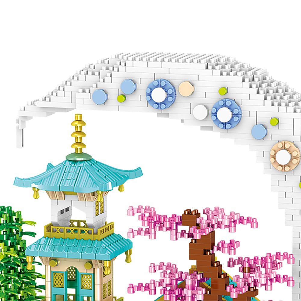 Amazon.com: TzFioy Moon Palace Micro Brick Building Set (3661