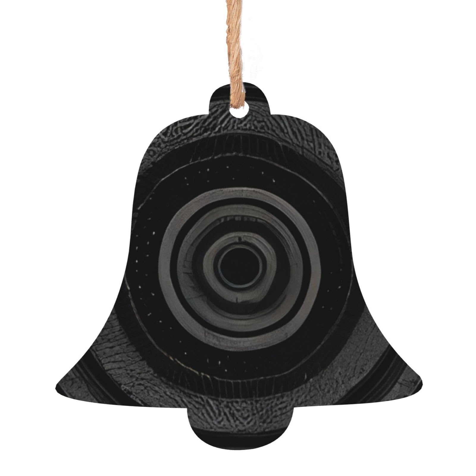 Mandala Christmas Wooden Ornaments Exquisite Handcrafted Wood Hanging Decor with Double-Sided Print, Perfect for Holiday Tree & Home Festive Decoration