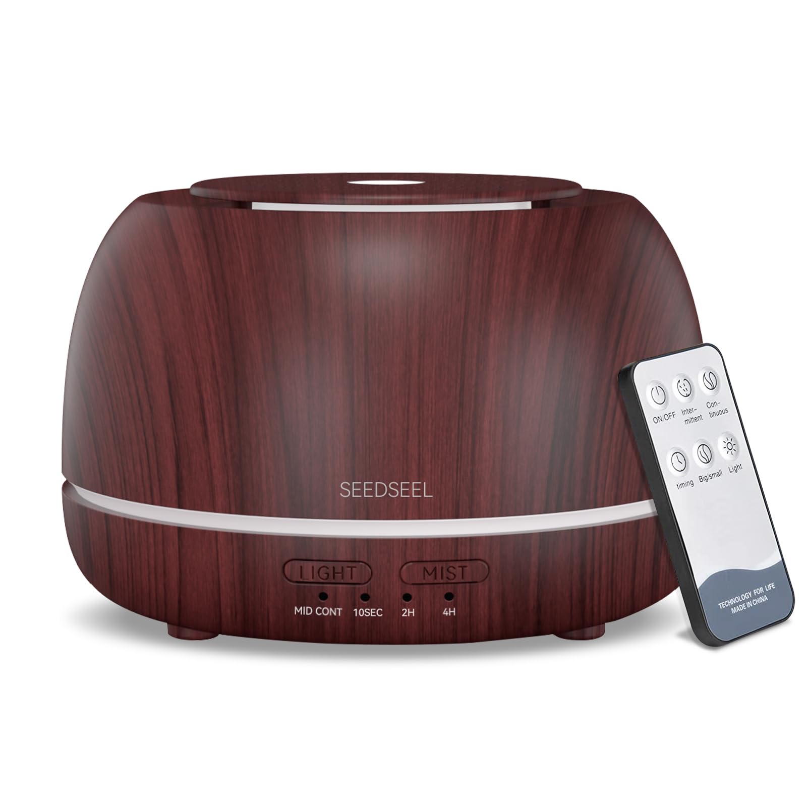 Diffuseur d'huiles essentielles 300 ml SEEDSEEL avec télécommande pour maison