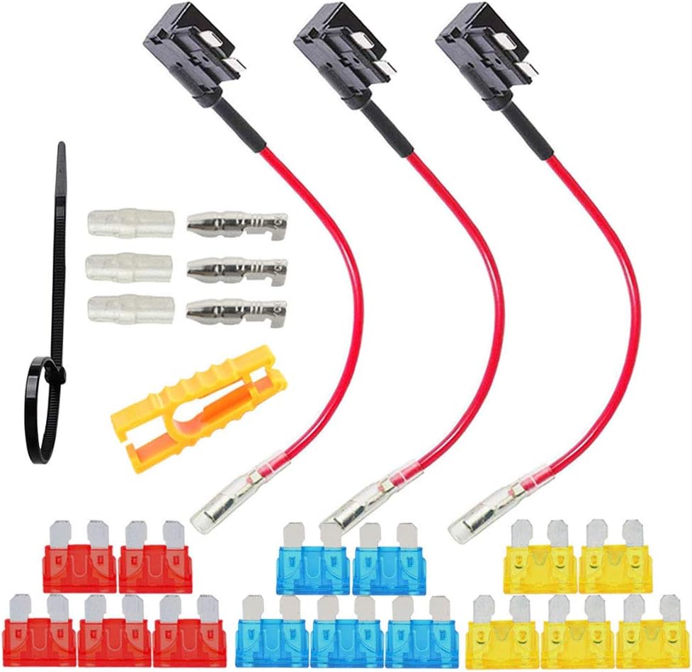 5Pcs Add A Circuit ATO ATC Mini Blade Fuse Splice Holder Piggy Back - View #2
