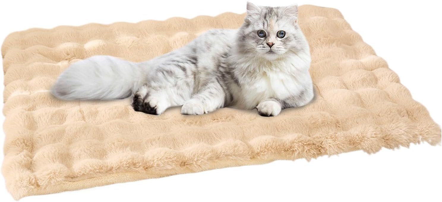 Tappetino per gatti in peluche, morbido tappetino per dormire per animali domestici, letto invernale per gatti e cani, comodo tappetino per dormire a pavimento per gatti, comodo tappetino da viaggio
