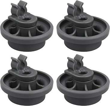 4 Pcs 4581DD3003B Dishwasher Lower Rack Wheels, Bottom Dishrack Roller Assembly Replacement part Compatible with LG Dishwasher Replaces 4581DD9002B 1372292 AP4437752 EA3523051 AH3523051 PS3523051