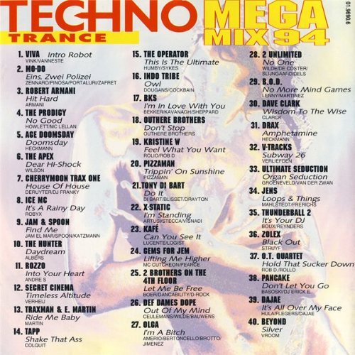 Techno Trance Mega Mix' 94 (US Import)