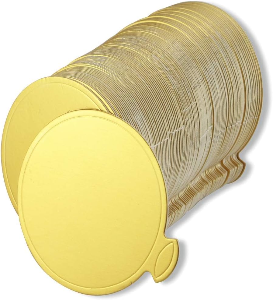 200PCS Round Mini Cake Boards, Gold Circle Base Paper Cupcake Dessert Displays Tray Decorating Cakes Pastries Party Wedding Birthday Catering & Restaurant Bakeware (Pack of 2) image 4