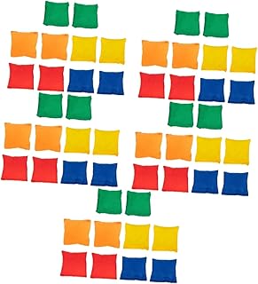 NOLITOY 50 Pçs Areia Jogar Saco De Feijão Sacos De Feijão Jogando Sacos De Areia Jogo Mini Brinquedo Sacos De Feijão Brinquedo Para Crianças Brinquedos Educativos Brinquedos Do Miúdo Saco