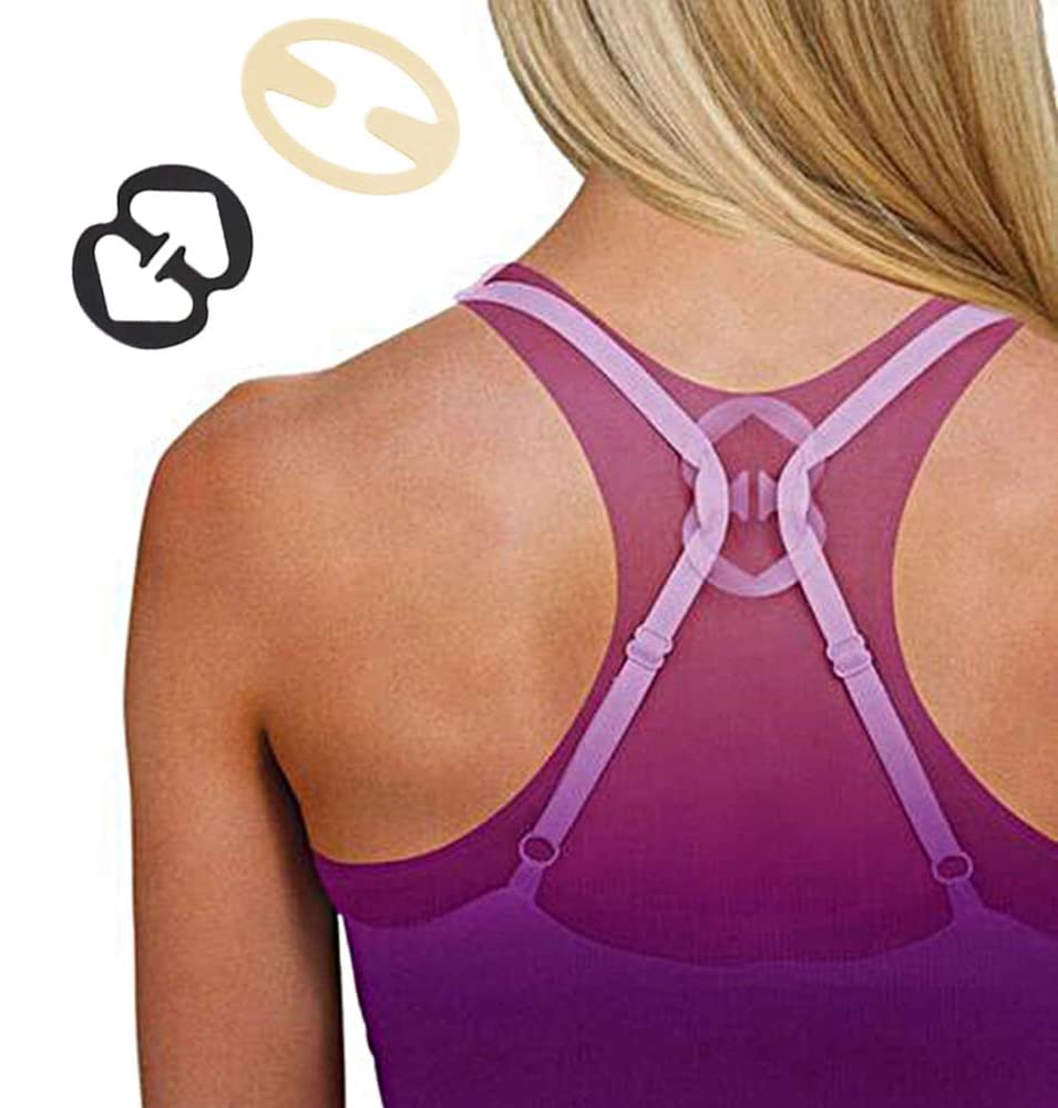 Lot De 12 Clips Pour Bretelles De Soutien-gorge - Formes 8, H, Ronde - Évite Les Bretelles Qui Glissent - Noir, Blanc, Beige, Transparent