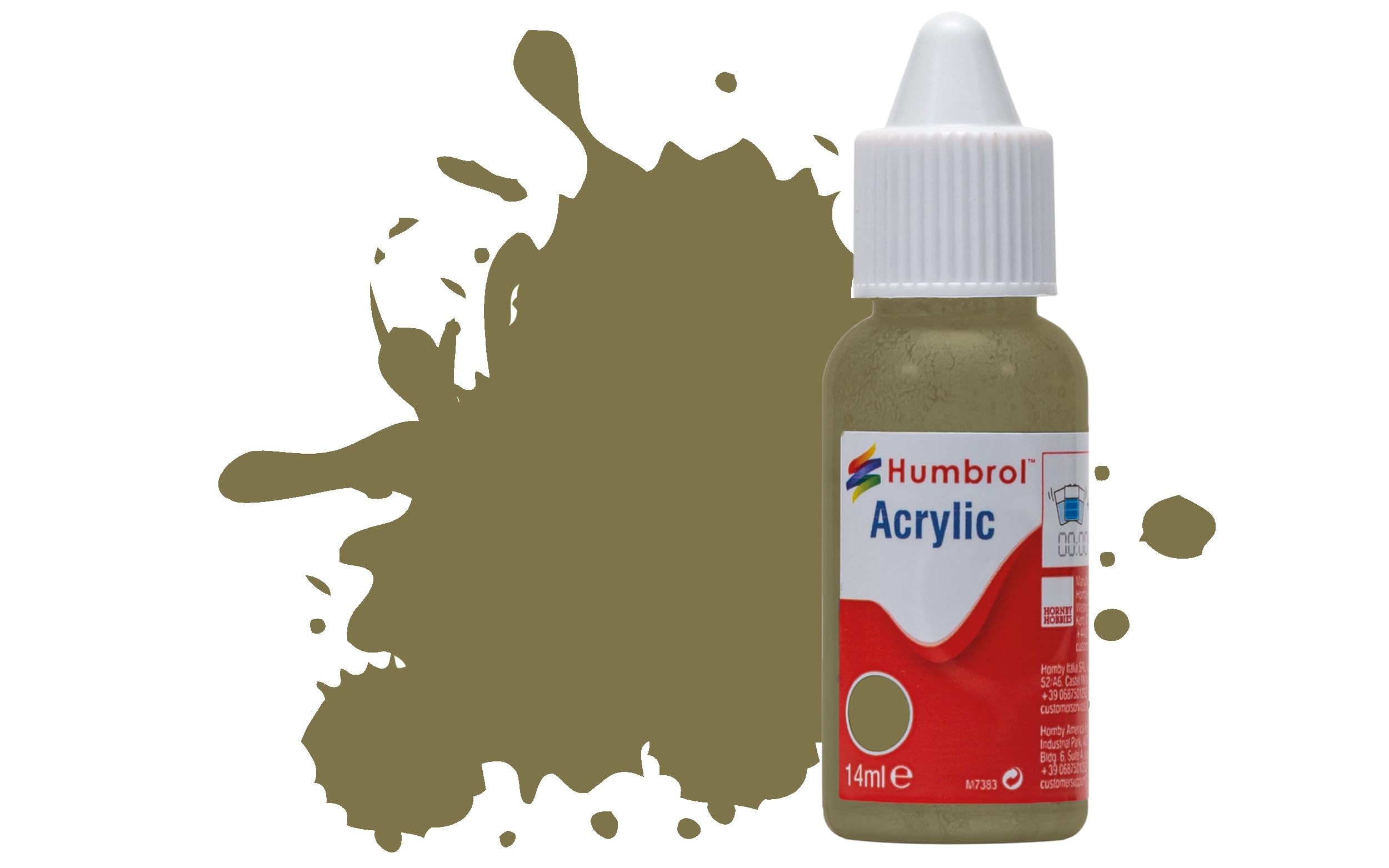 Humbrol Model Paint - DB0226 No 226 Interior Green - Matt (14ml), Acrylic Paints for Models, Plastic, Metal, Wood, Glass, Ceramics and More, Acrylic Touch Up Paint - Hobby Paint Bottle for Craft Kits