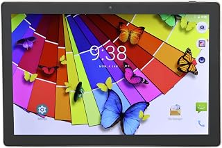 WINH Gaming Tablet, 10.1in Tablet Silvery 100 To 240V Octa Core for Office (UK Plug)