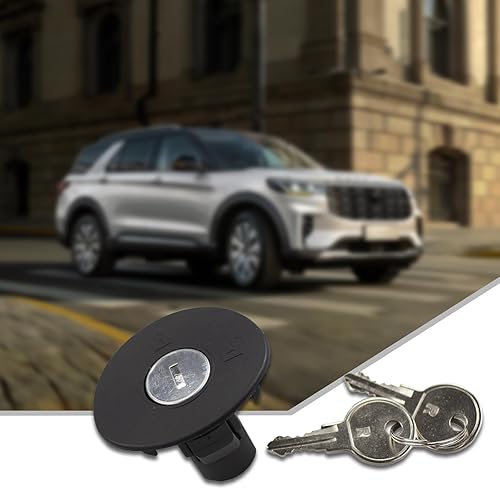 Miniatura 5 de Pack-1 Tapa para depósito de combustible para automóvil, tapón de llenado con bloqueo automotriz, cubierta sellada con dos llaves, repuesto de