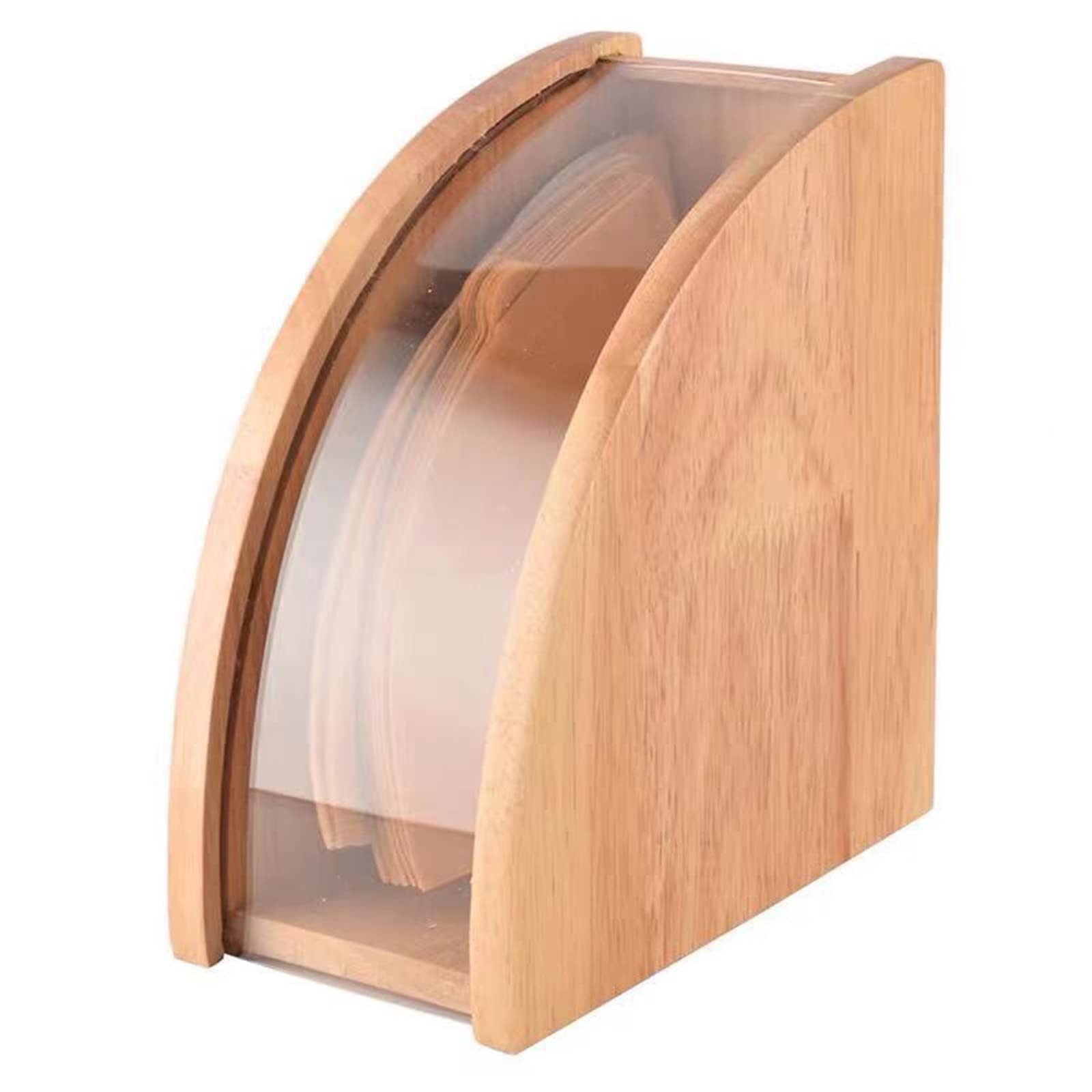Dispenser per filtri da caffè, in legno, per filtri da caffè #01#02 e V60, per 1 ~ 2 tazze e 3 ~ 4 tazze contenitore filtro caffè durevole