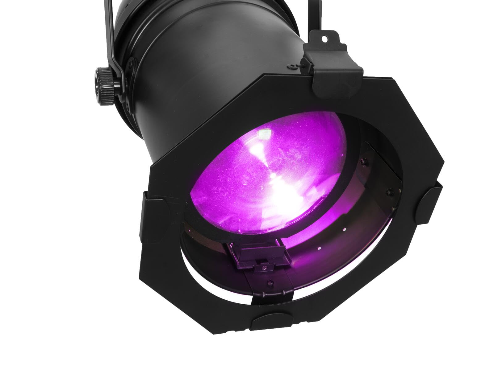 EUROLITE LED PAR-64 COB RGBW 120W Zoom sw MK2 | PAR-Scheinwerfer mit 120-W-RGBW-LED und manuellem Zoom | Beleuchtung für Show-Effekte
