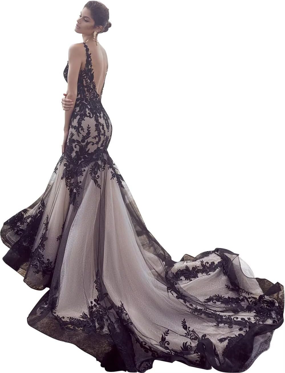 Cadoly Black Wedding Dresses for Bride 2024 Mermaid Botswana Ubuy