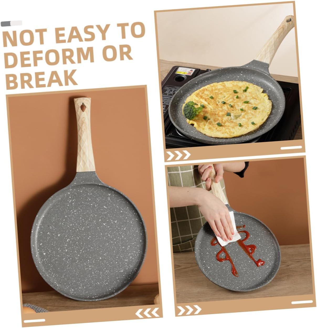 Non-stick Mini Pancake Maker Egg Frying Pan Small Pan for Eggs Nonstick Easy Clean Mini Cooker