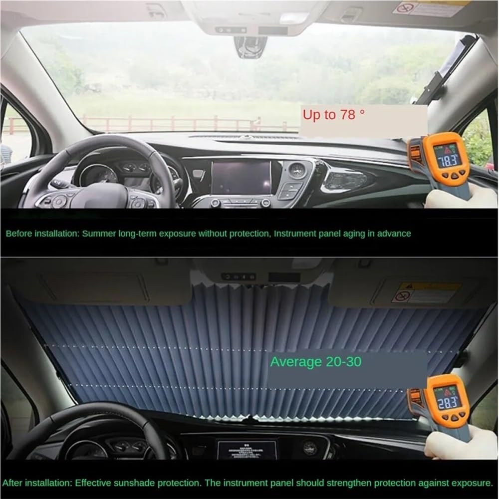 Protección Solar para Parabrisas Coche, Antiprotección para