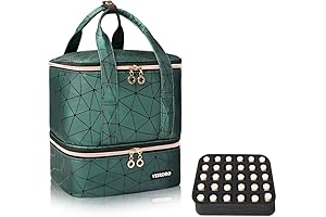 Double Layered Leather Organizer to Keep Your Manicures Marvelous