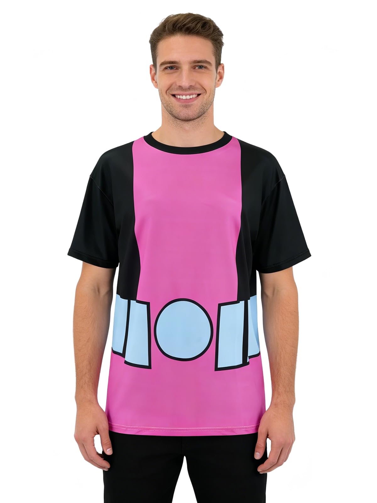 EDAUWAE Beast Costume Shirt Men Halloween Cosplay Sublimated T Shirt for Adult