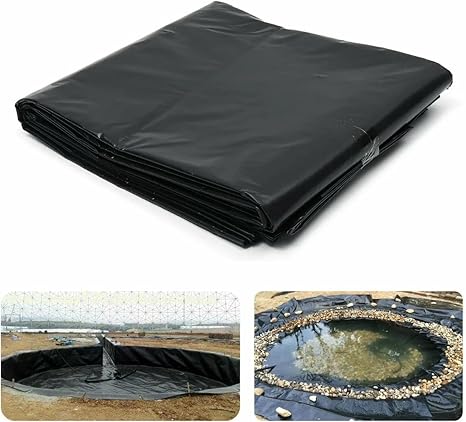Image NEFSO Black HDPE Pond Lining Impermeable Pond Membrane Pond Liner, 0.35mm Tear Resistant Thickening Rubber Pond Liner (Color : Black, Size : 4x8m) (Black 9x20m) Image NEFSO Black HDPE Pond Lining Impermeable Pond Membrane Pond Liner, 0.35mm Tear Resistant Thickening Rubber Pond Liner (Color : Black, Size : 4x8m) (Black 9x20m)