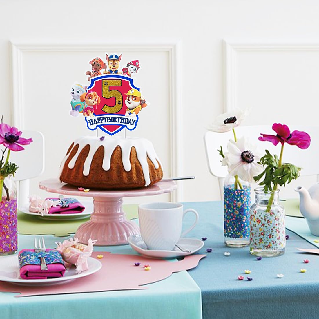 Katzen-Kuchen-Topper Set – 11-teilig Mit Happy Birthday Banner, Für Geburtstagstorten & Cupcakes