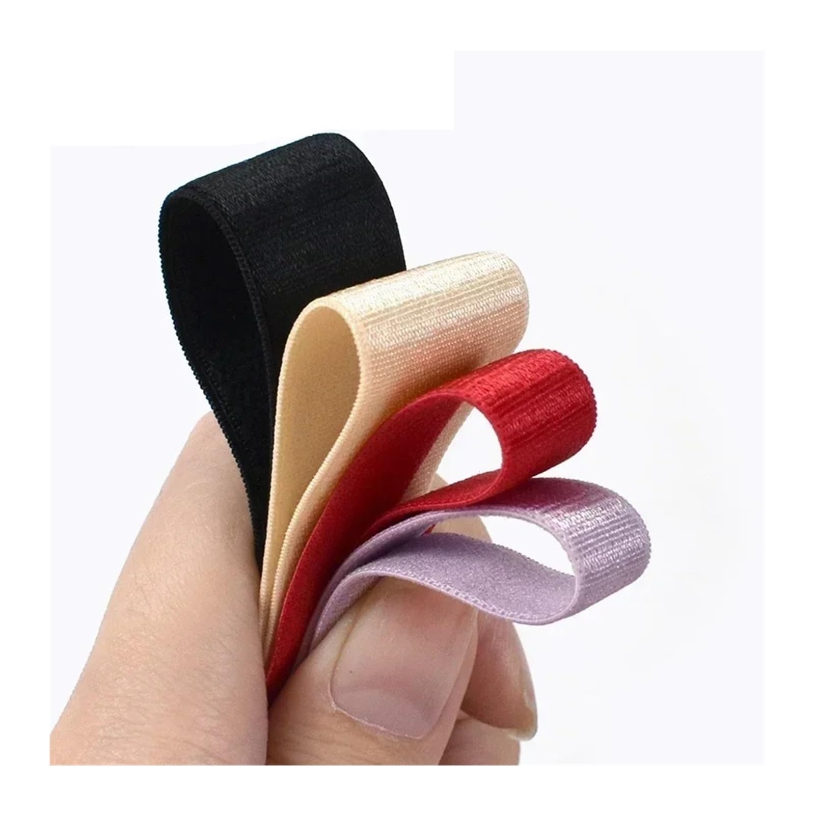 10M 6mm-25mm Nylonowe Opaski Elastyczne Pasek Biustonosza Gumka Bielizna Szwy Odzieży Gumki Taśma Akcesoria Do Szycia(White,18mm)