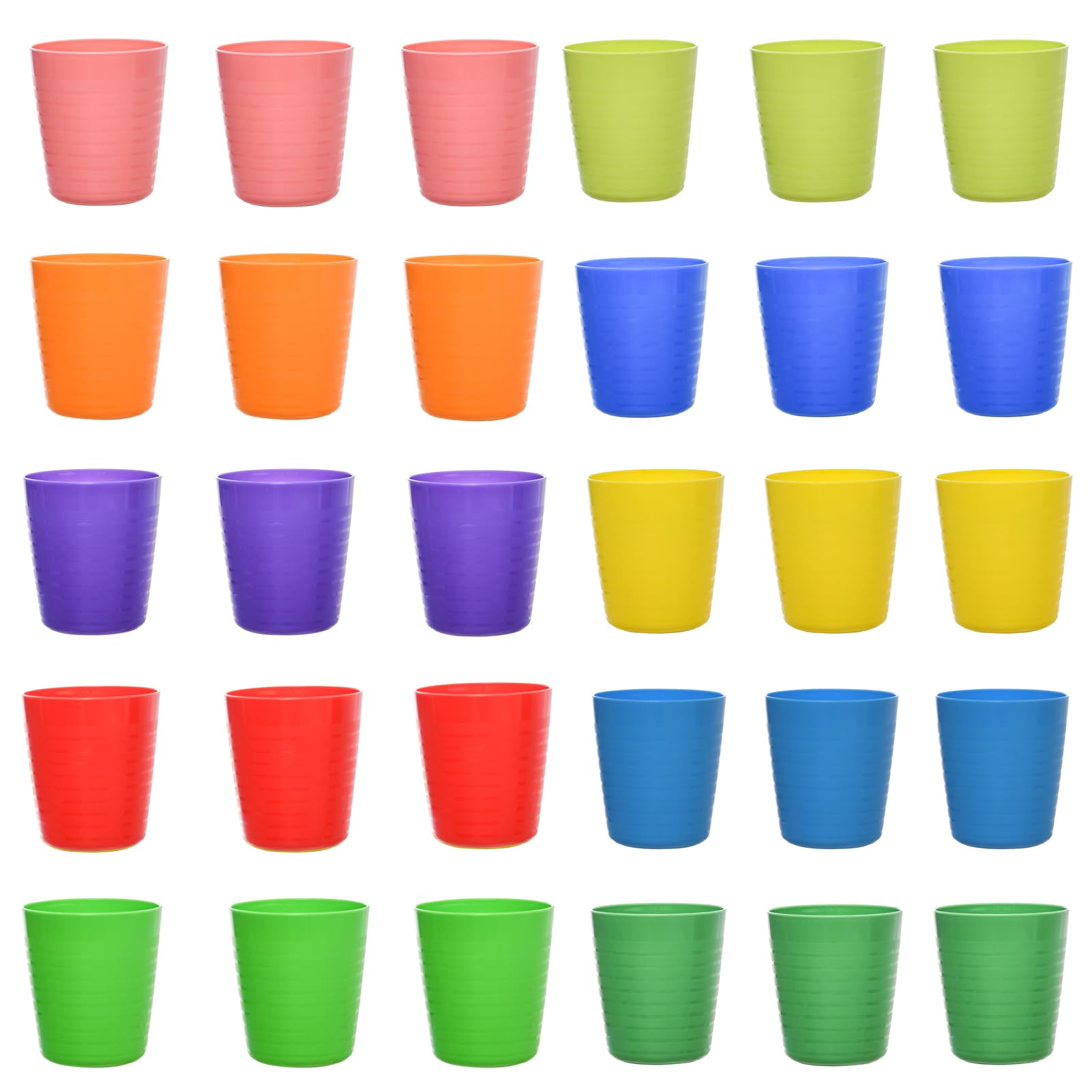 Hikrxya 30pcs Reusable Plastic Cups