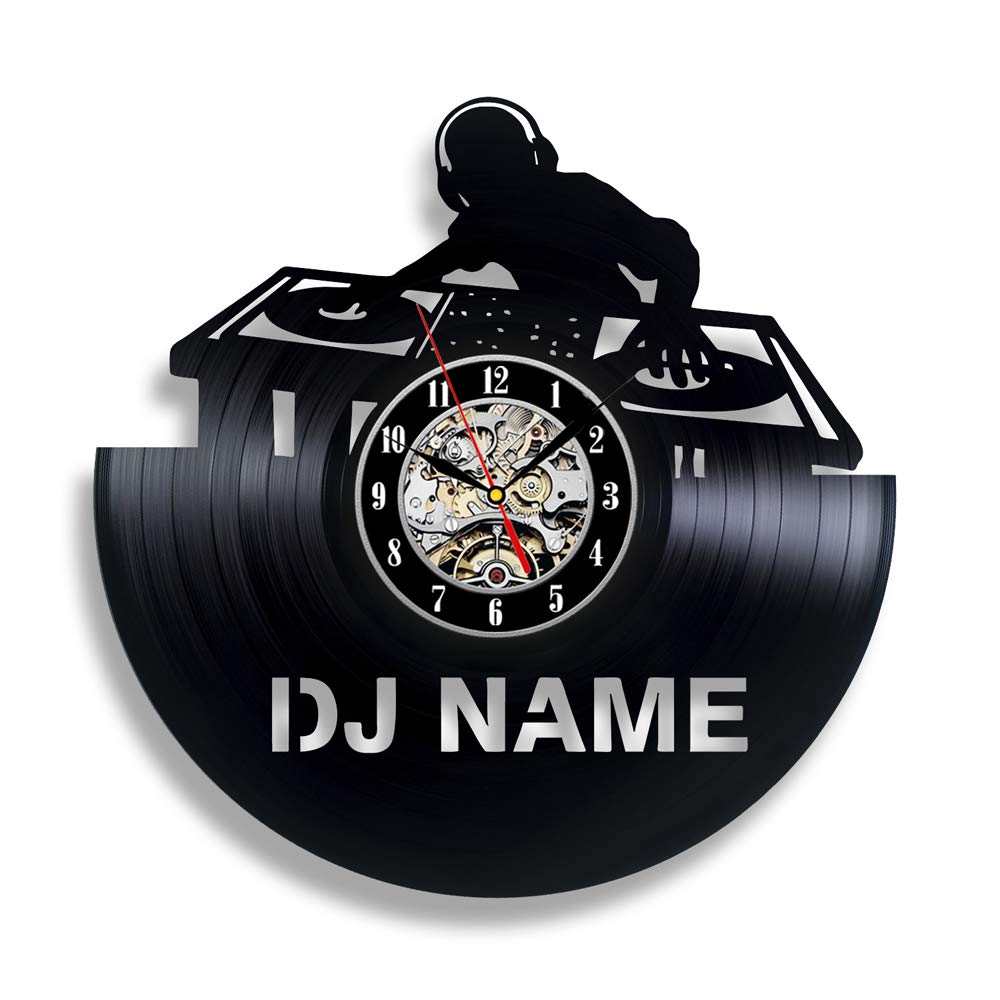Custom Made DJ Vinyl Record Wall Clock