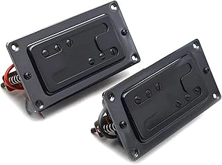 Two Line 6 Hole Electric Guitar Humbucker Pickup Neck/Bridge Pickup Black/Gold guitar pickup set (Color : Black N and B)