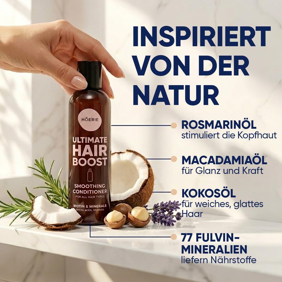 Haarwachstum Conditioner gegen Haarausfall – Biotin und Koffein Haarwuchs Conditioner für Frauen und Männer – Haarwachstum Beschleunigen, Stärkt die Haarwurzel und Reduziert Haarverlust (Doppelset)