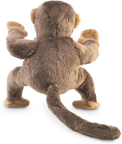 Miniatura 3 de Folkmanis - Marioneta pequeña de dedo de mono, color marrón