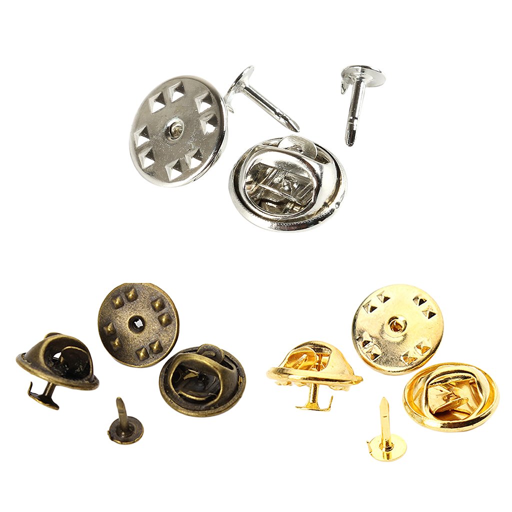 60 Paar Schmetterlingsverschlüsse Für Pins - Metall Butterfly Clips Anstecker Rückseiten, DIY Badge Verschluss Set