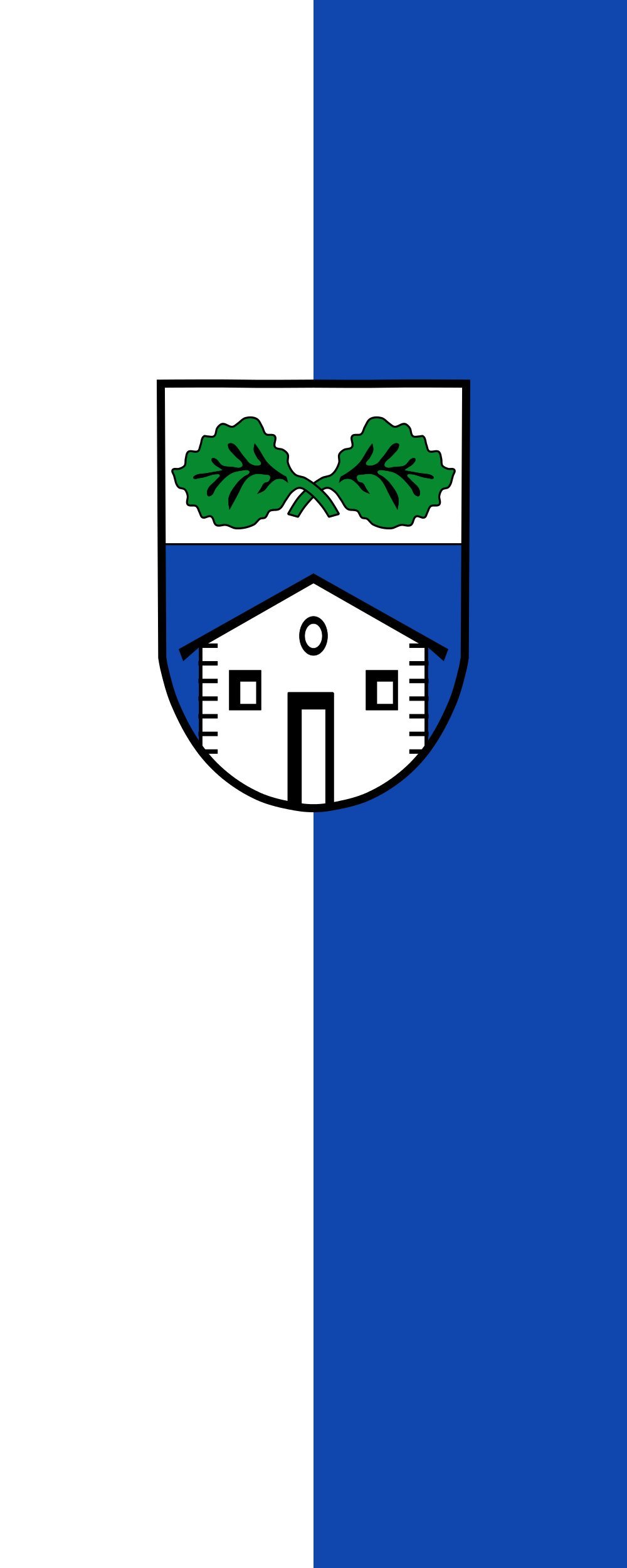 Drapeau Puchheim vertical de 3.5m² mesurant 300x120cm pour pavoisement