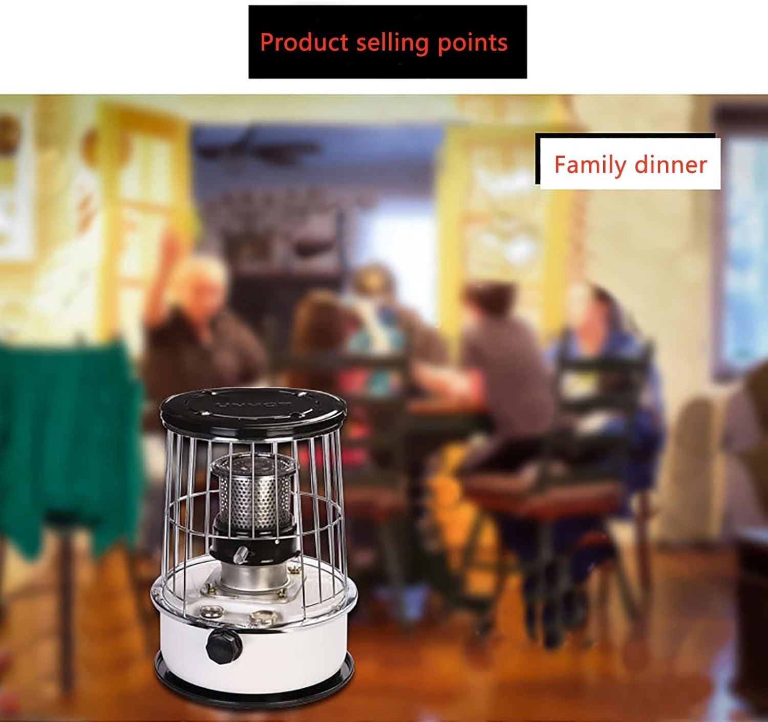 review Napoo Portable Kerosene Stove Heater with Stove Bag, Kerosene Space Heaters, Lightweight Stainless Steel Oil Heater Glass Burner for Indoor Camping Heating Cooking