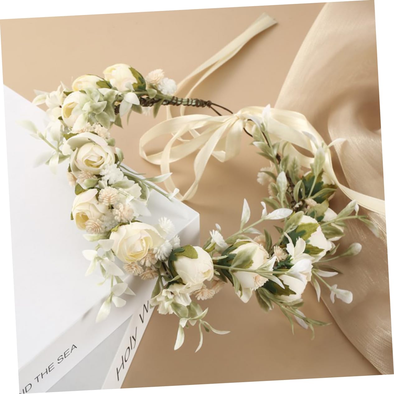 VALICLUD 3stücke Blumenkranz Haarreif Für Hochzeiten Bachelorette-partys Festivals Verstellbares Haarschmuck-accessoire Für Damen Aus Weichem Sanften Farben Einzigartig Und Elegant