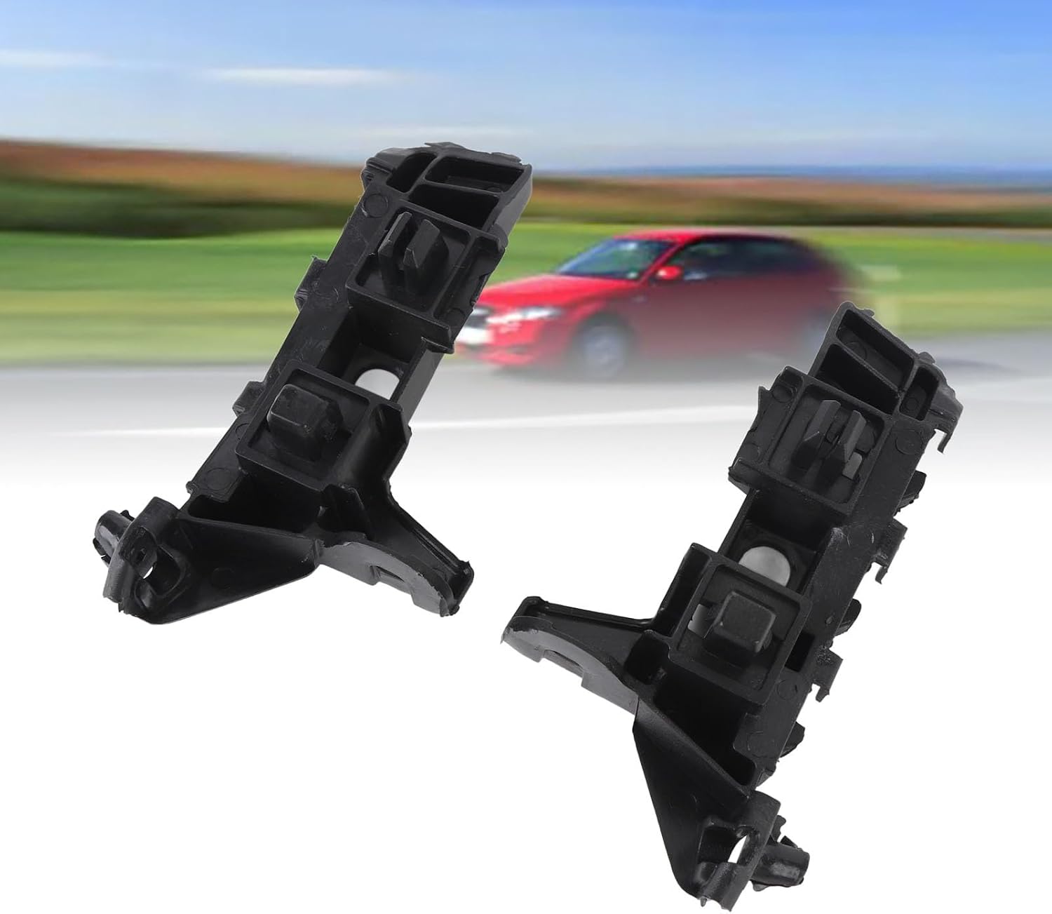 Front Bumper Bracket Strong Support Left Right Long Lasting Easy Install 71280T20A01 for Cars ABS Material Replacement Pair