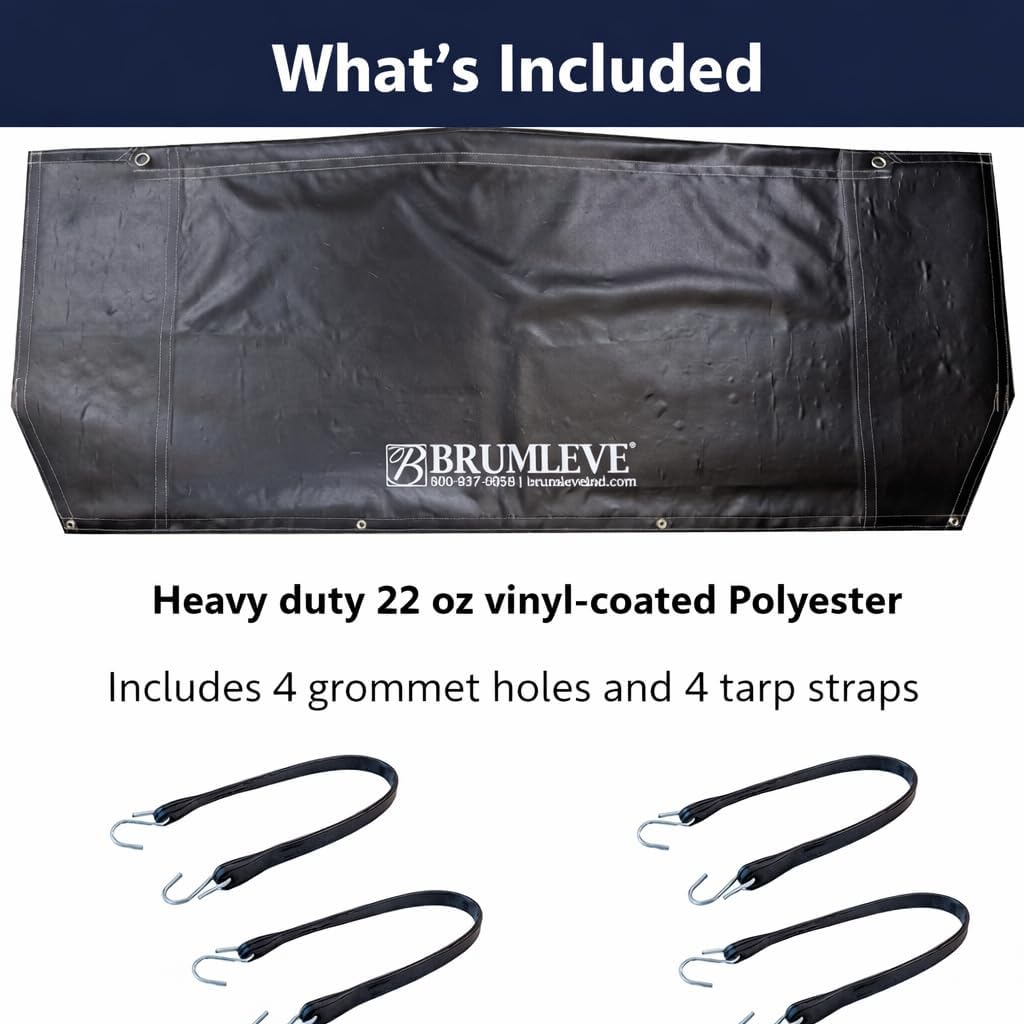 Brumleve Replacement Rear Bow Flap - 98 inch Strap Down/Black