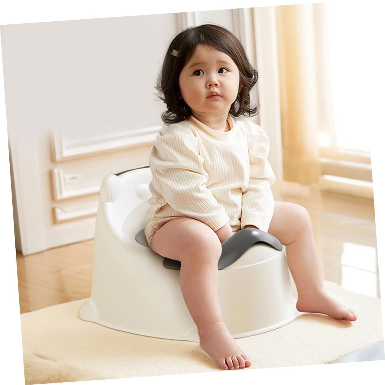 Abaodam Asiento de Orinal Portátil para Entrenamiento Diseño Antivuelco para Niñas Ligero y Resistente para Uso Diario Casa y Viajes