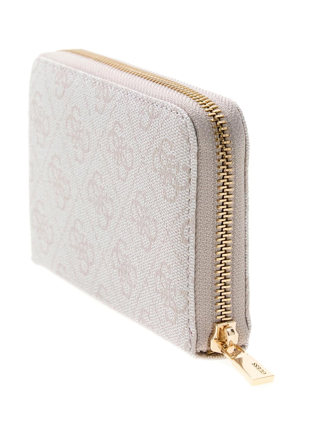 GUESS Geldbörse Laurel II SLG Medium Zip Around Wallet Bone Logo Creme